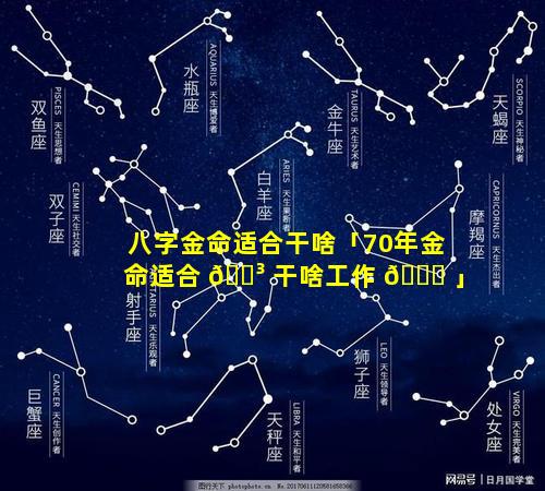 八字金命适合干啥「70年金命适合 🌳 干啥工作 🐒 」